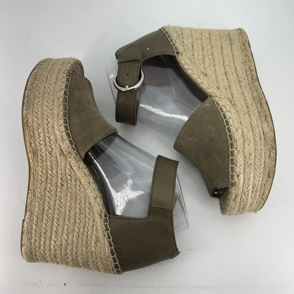 Marc Fisher Espadrille Sandals Shoes Womens Size 8 LTD MLAIDA Wedge Platform